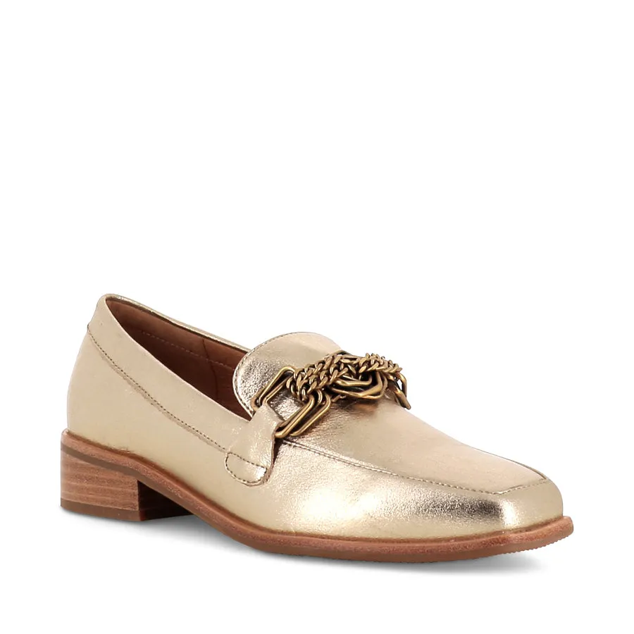 DEWEY - GOLD LEATHER