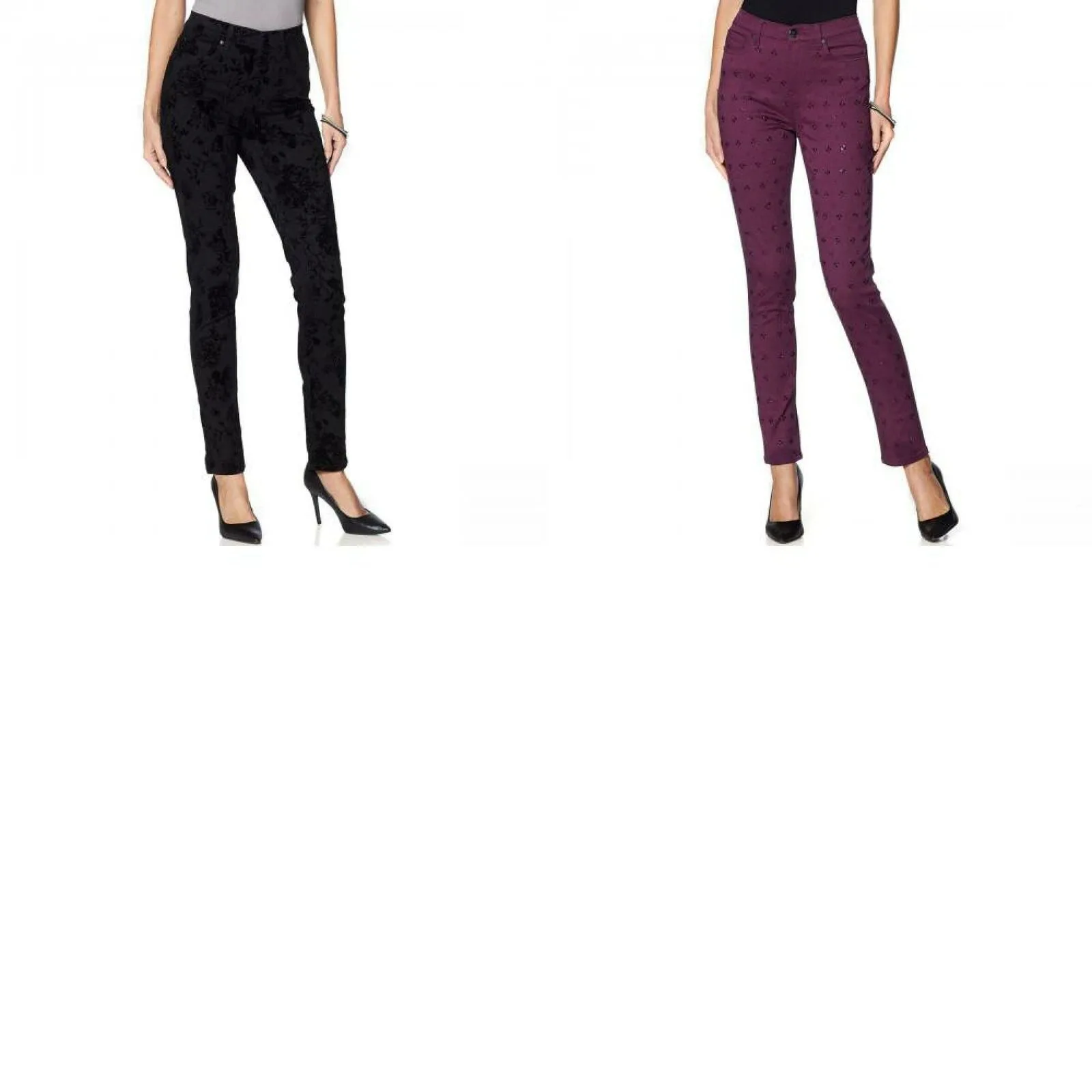 DG2 by Diane Gilman Women's Virtual Stretch Novelty Skinny Jeans