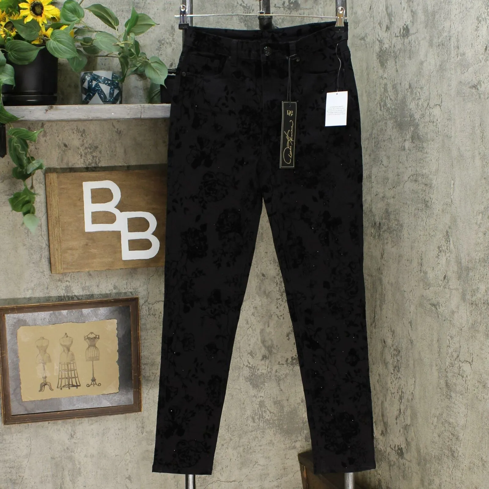DG2 by Diane Gilman Women's Virtual Stretch Novelty Skinny Jeans