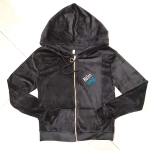 Diamante Velour Full Zip Hoodie