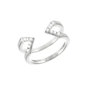 Diamond Dagger Ring  | White Gold