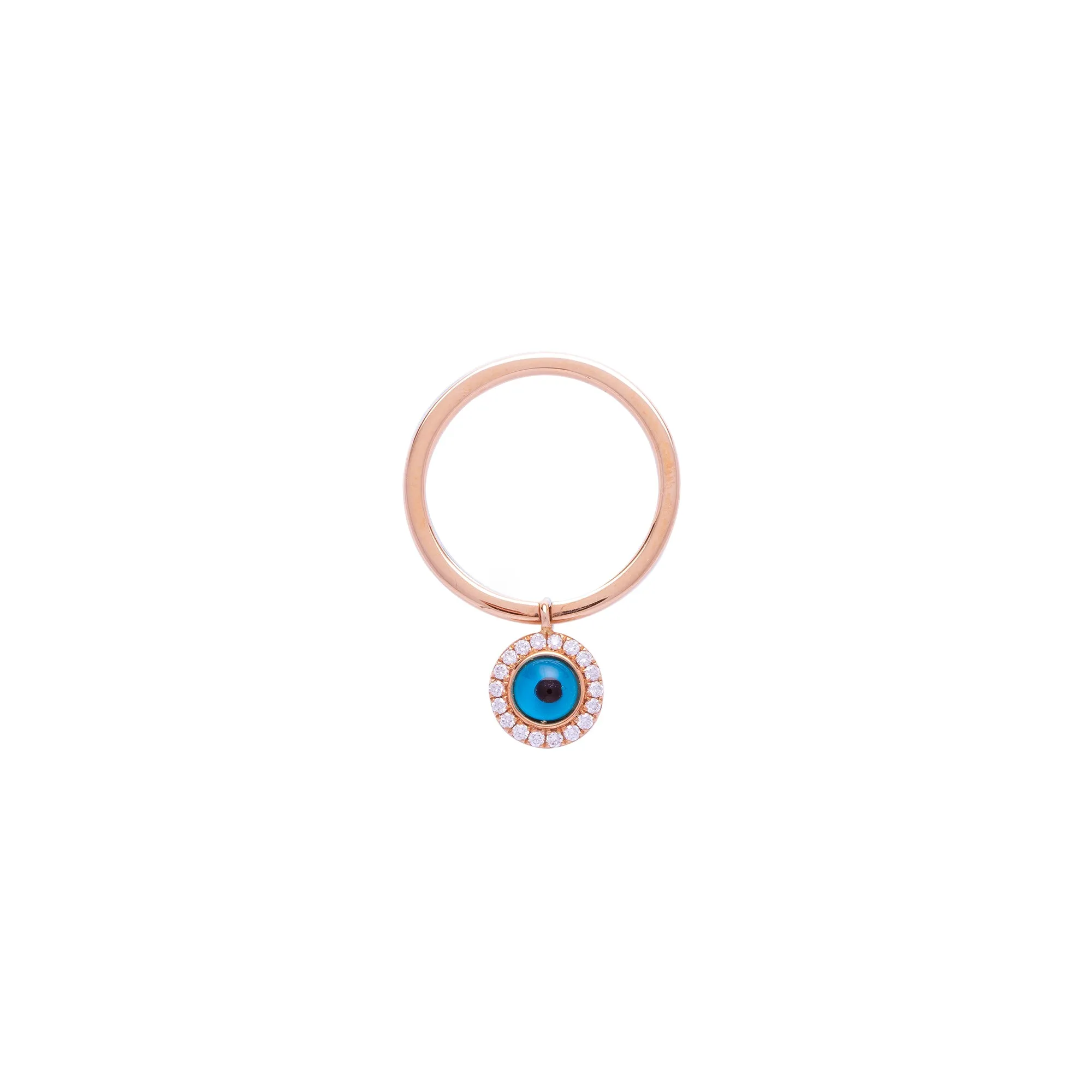 Diamond Turkish Eye Ring