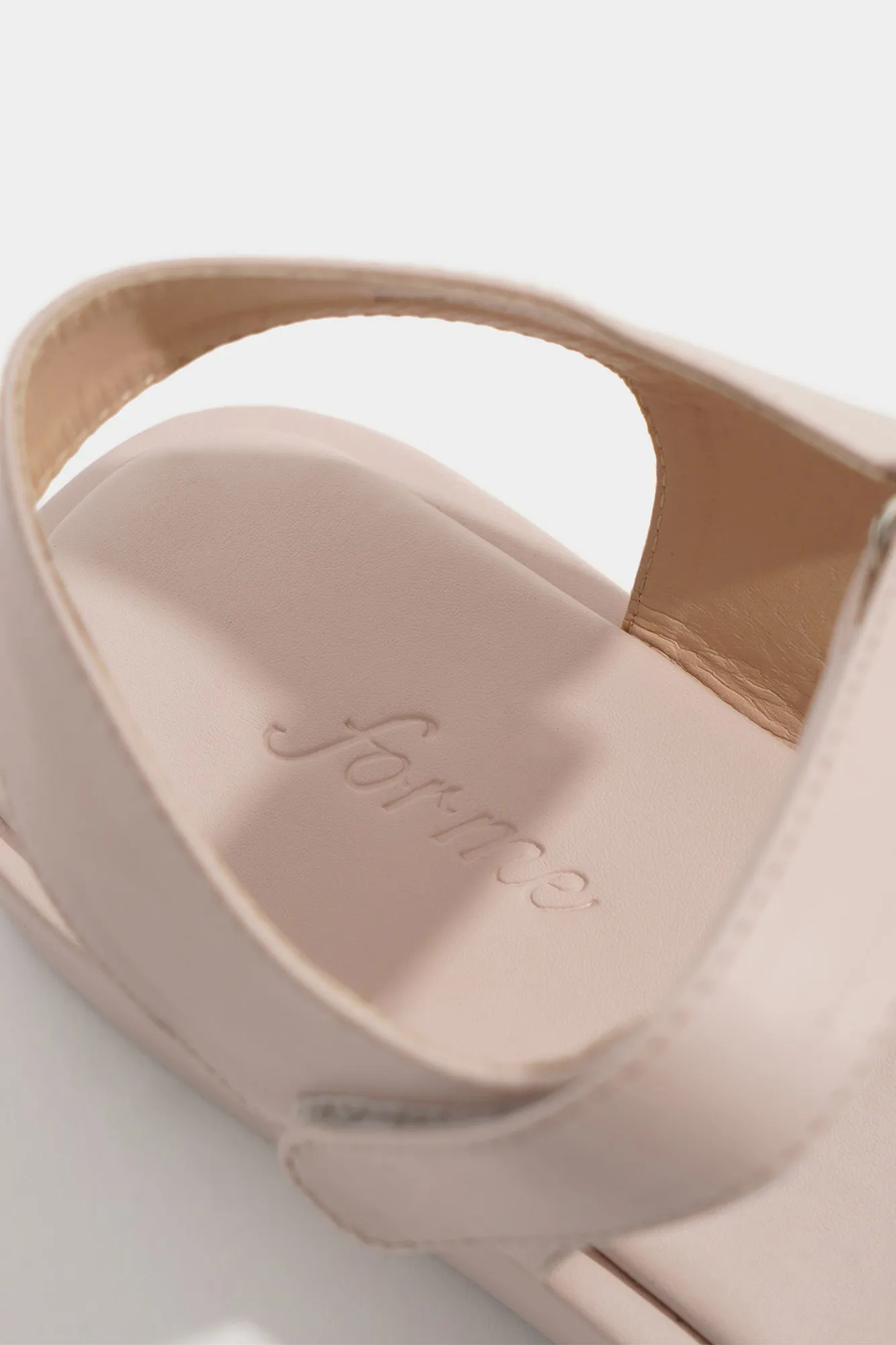 Double Strap Round Toe Sliders