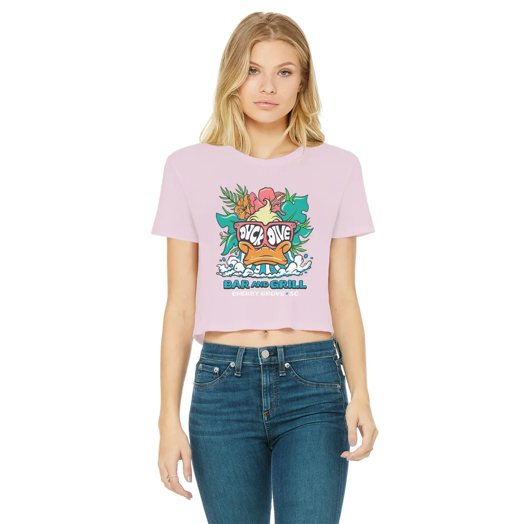 Duck Dive Women's Cropped Raw Edge T-Shirt