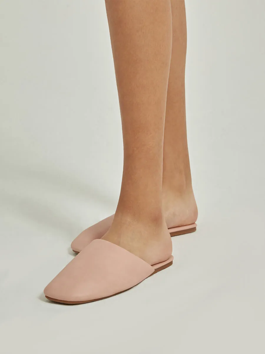 Dusty Pink Flat Bride Slipper for Wedding