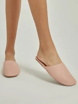 Dusty Pink Flat Bride Slipper for Wedding