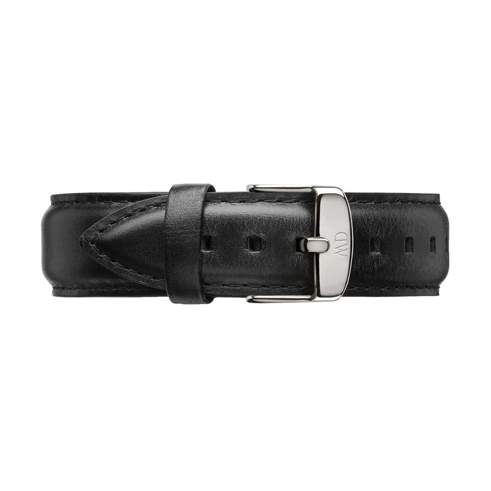 DW00100133 Daniel Wellington Classic Black Sheffield Black Leather 40mm Silver