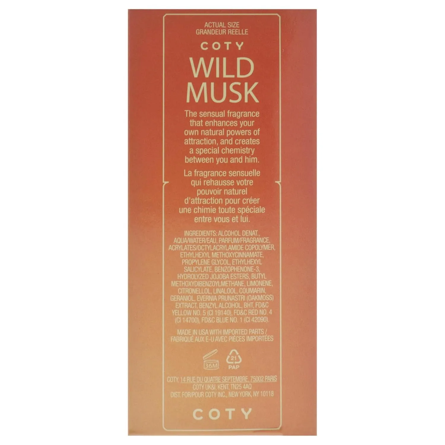 Eau De Cologne Spray, Vegan Formula, Perfume, Warm Spicy Scent, 1.5Oz