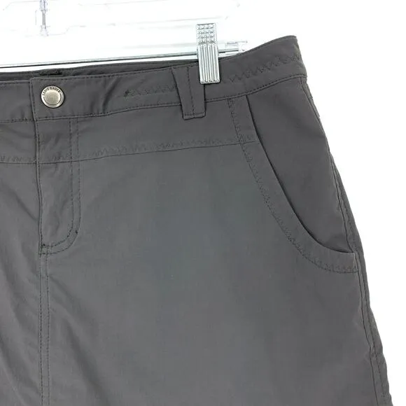 Eddie Bauer Skort Women's Size 12 A-Line Gray Pockets Activewear