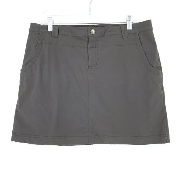 Eddie Bauer Skort Women's Size 12 A-Line Gray Pockets Activewear