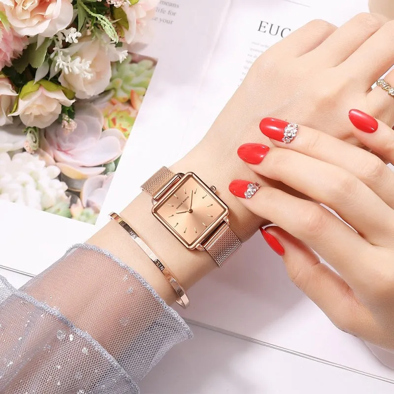 Elegant Square Quartz Women's Watch