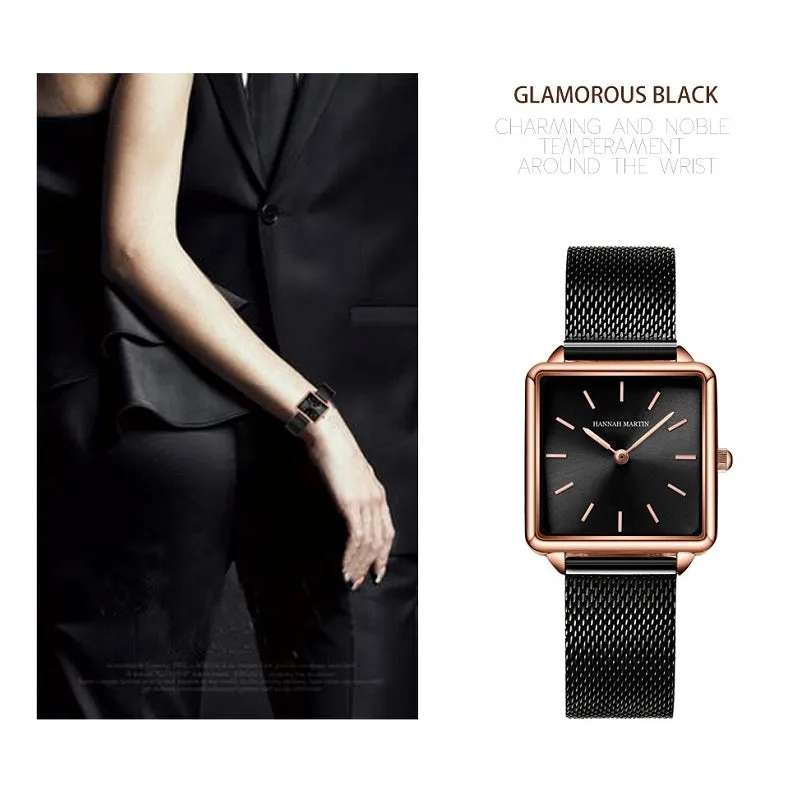 Elegant Square Quartz Women's Watch