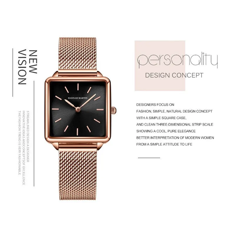 Elegant Square Quartz Women's Watch