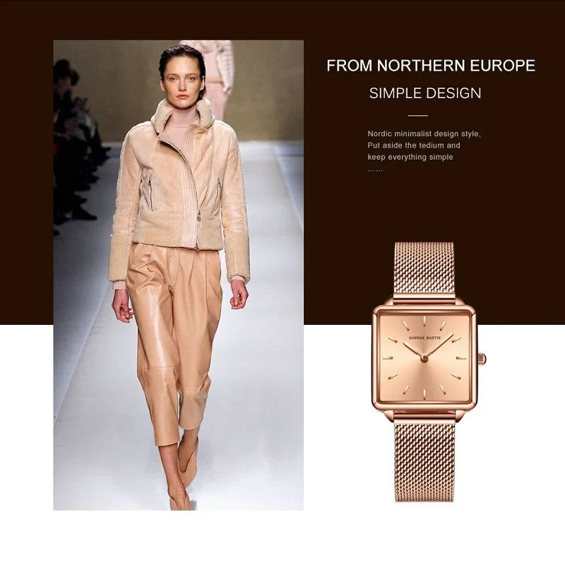 Elegant Square Quartz Women's Watch
