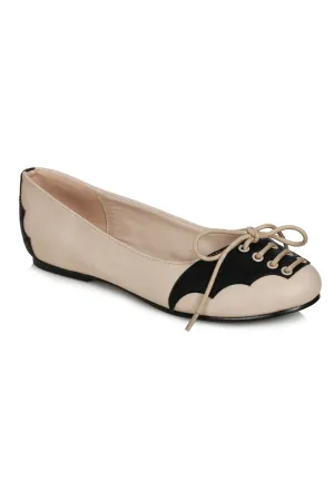 Ellie 100-BATTY 1" Heel Women's Flat With Bat Wing Details