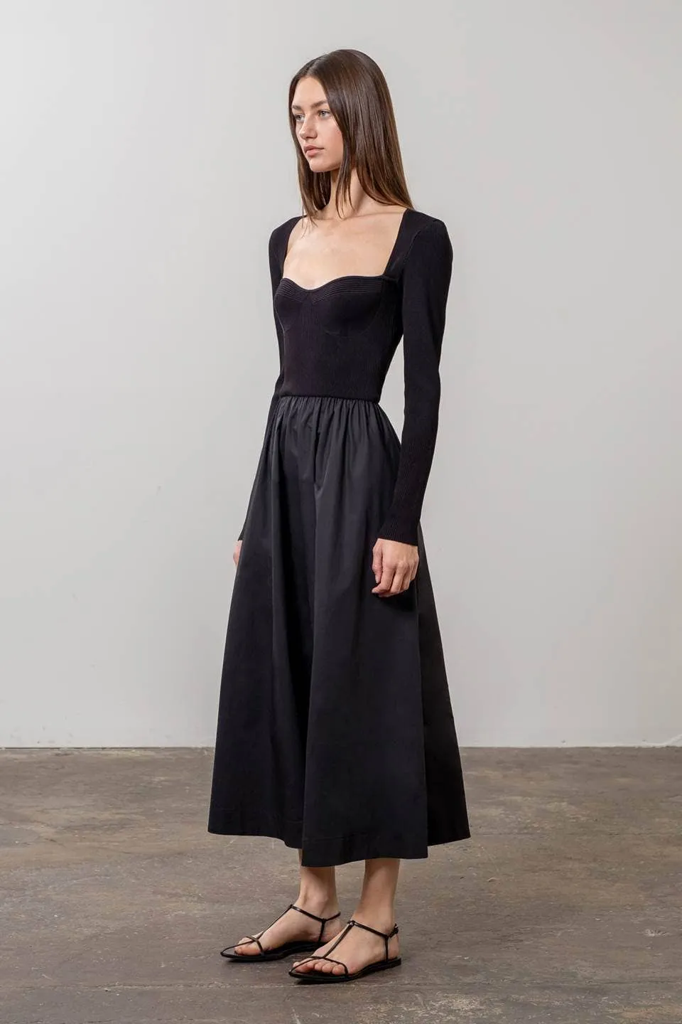 Ellie Sweetheart Midi Dress