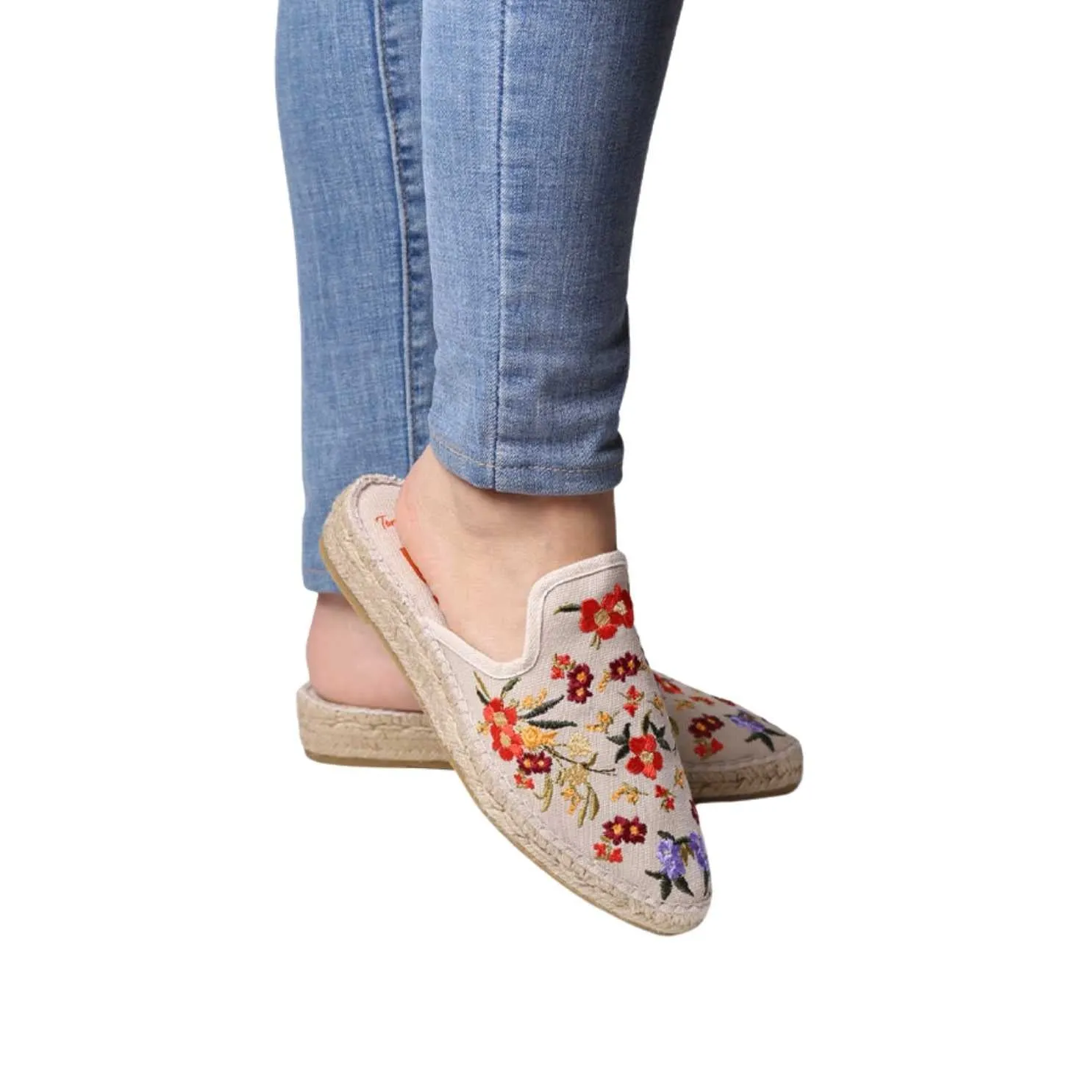 Embroidered Mules style Espadrille for Women - Culip