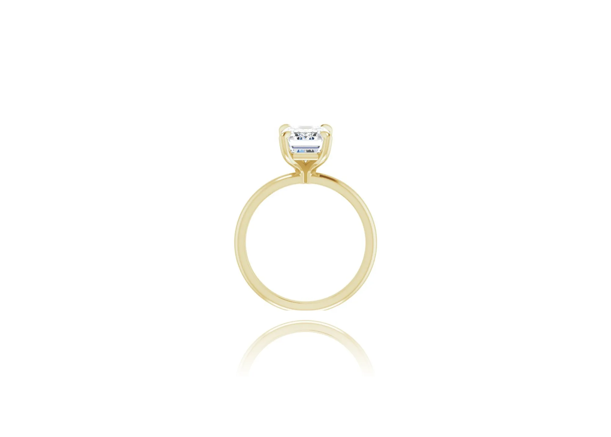 Emerald Solitaire Engagement Ring