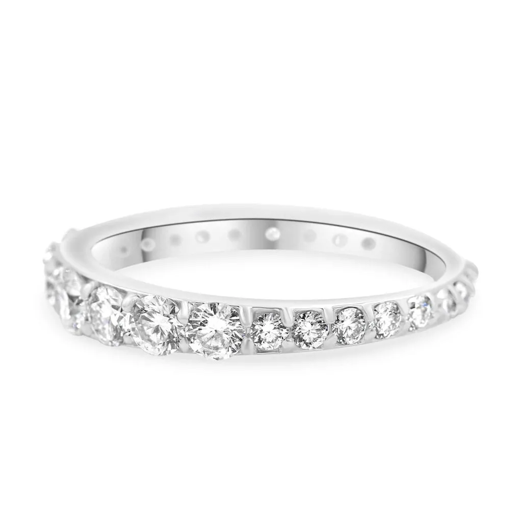 EMMA | Tapered Diamond Wedding Band