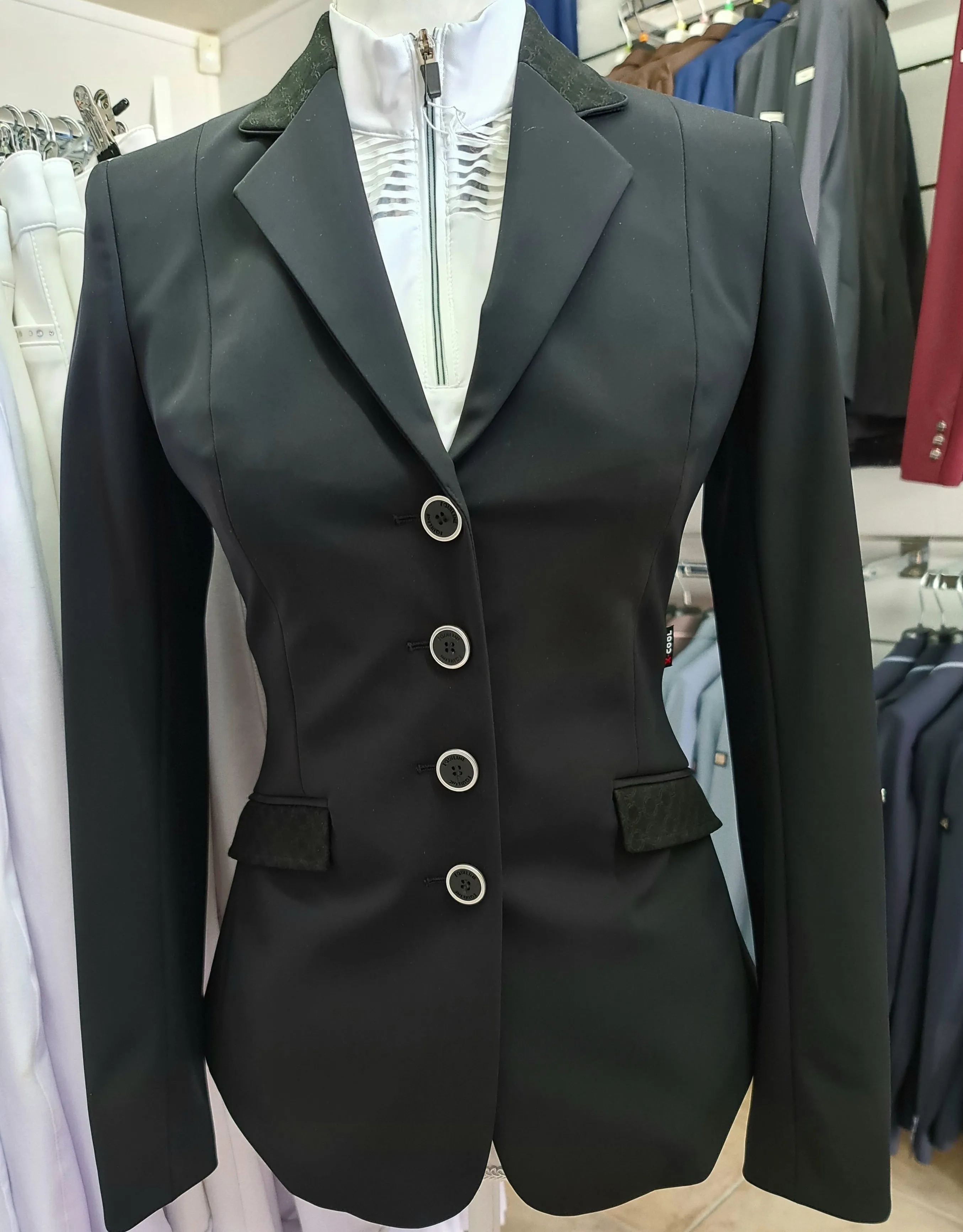 Equiline Florence Womens Competition Jacket - Navy IT 36 / NZ 4