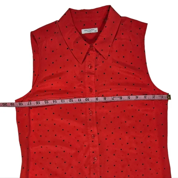 Equipment Femme Lucida Hibiscus Red 100% Silk Shirt Dress Size Medium Star Print