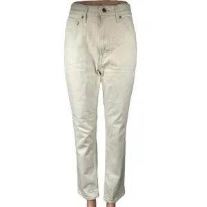 Everlane Original Cheeky Women's White High Waist Straight Ankle Denim Jeans 28