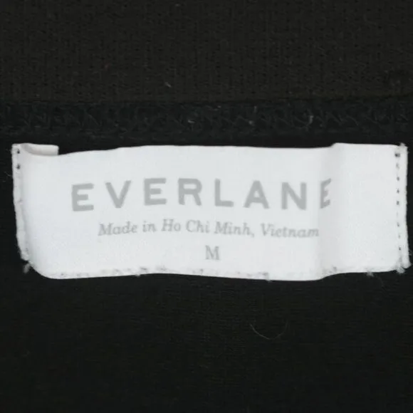 Everlane Women's Medium Black Ponte Pull On Bodycon Knit High Waist Mini Skirt