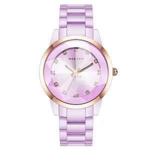 Fashion Rhinestone Scale Ceramic Women's Watch