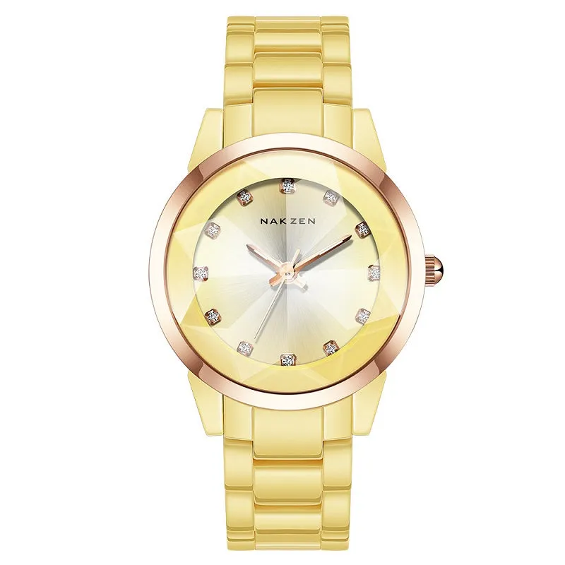 Fashion Rhinestone Scale Ceramic Women's Watch