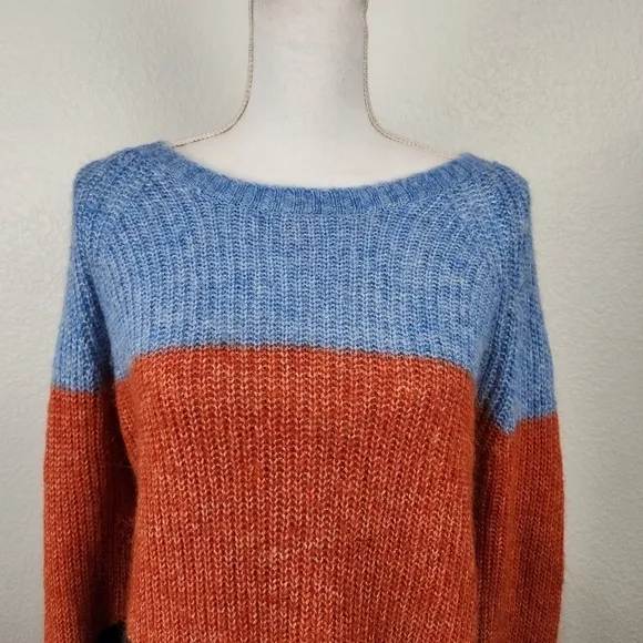 FAT Face United Kingdom Color Block Sweater with Alpaca Women's Size 8