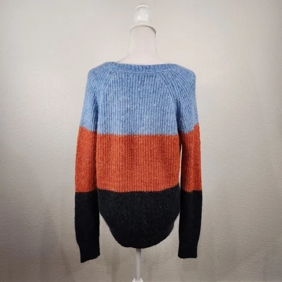 FAT Face United Kingdom Color Block Sweater with Alpaca Women's Size 8