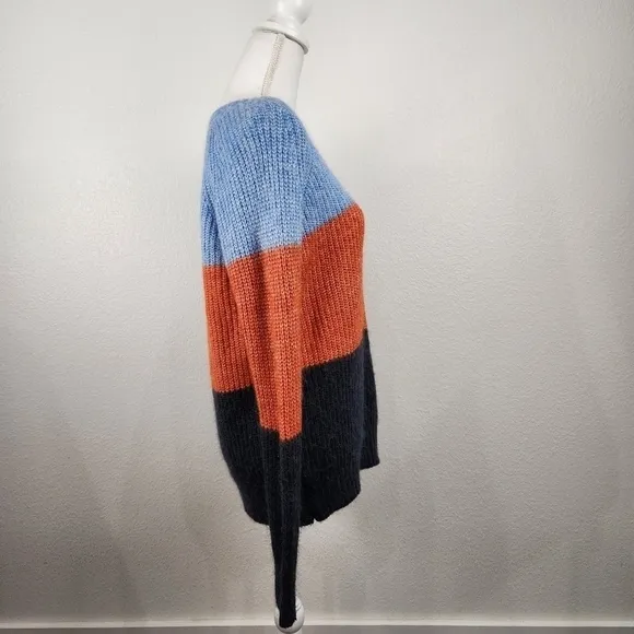 FAT Face United Kingdom Color Block Sweater with Alpaca Women's Size 8