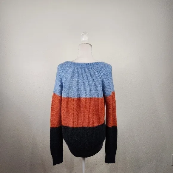 FAT Face United Kingdom Color Block Sweater with Alpaca Women's Size 8