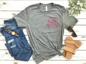 Feminist Rose pocket T-shirt