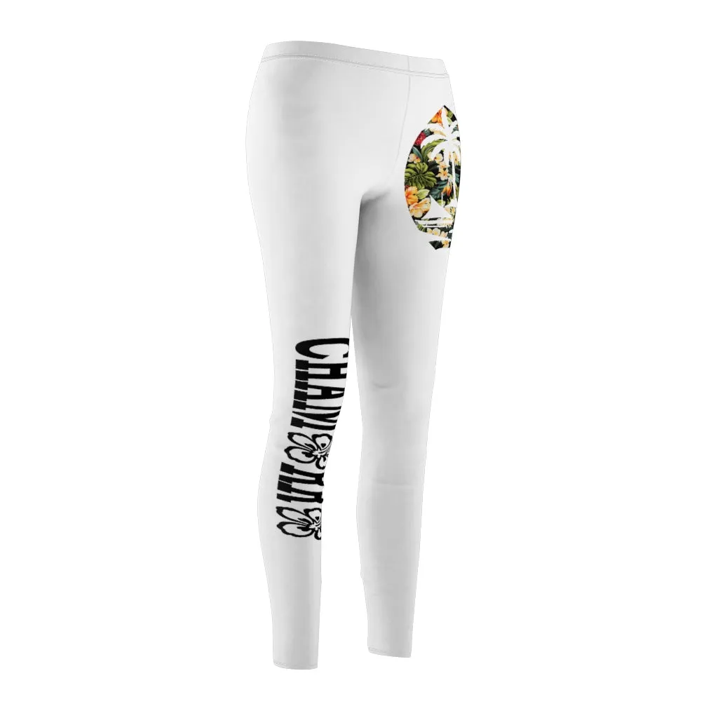 Floral Guam  Women's Cut & Sew Casual Leggings