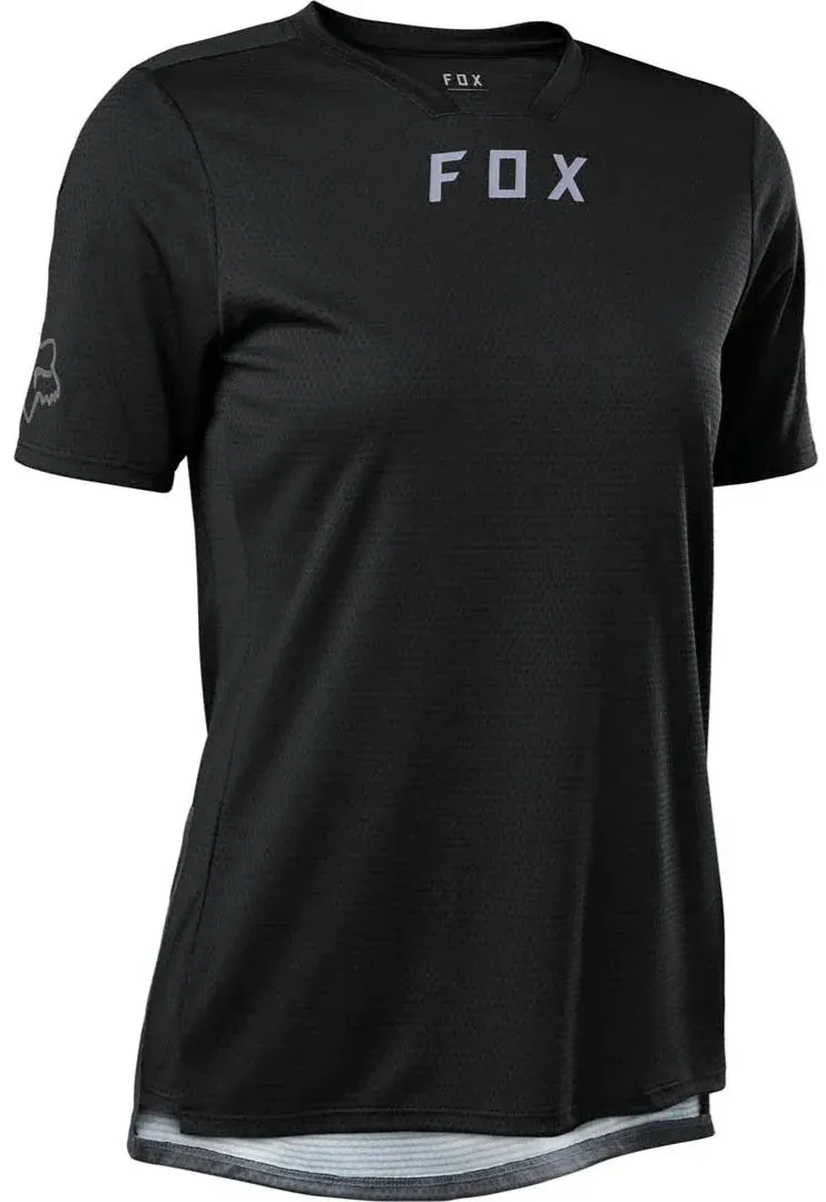 FOX WOMENS DEFEND SS JERSEY - BLACK