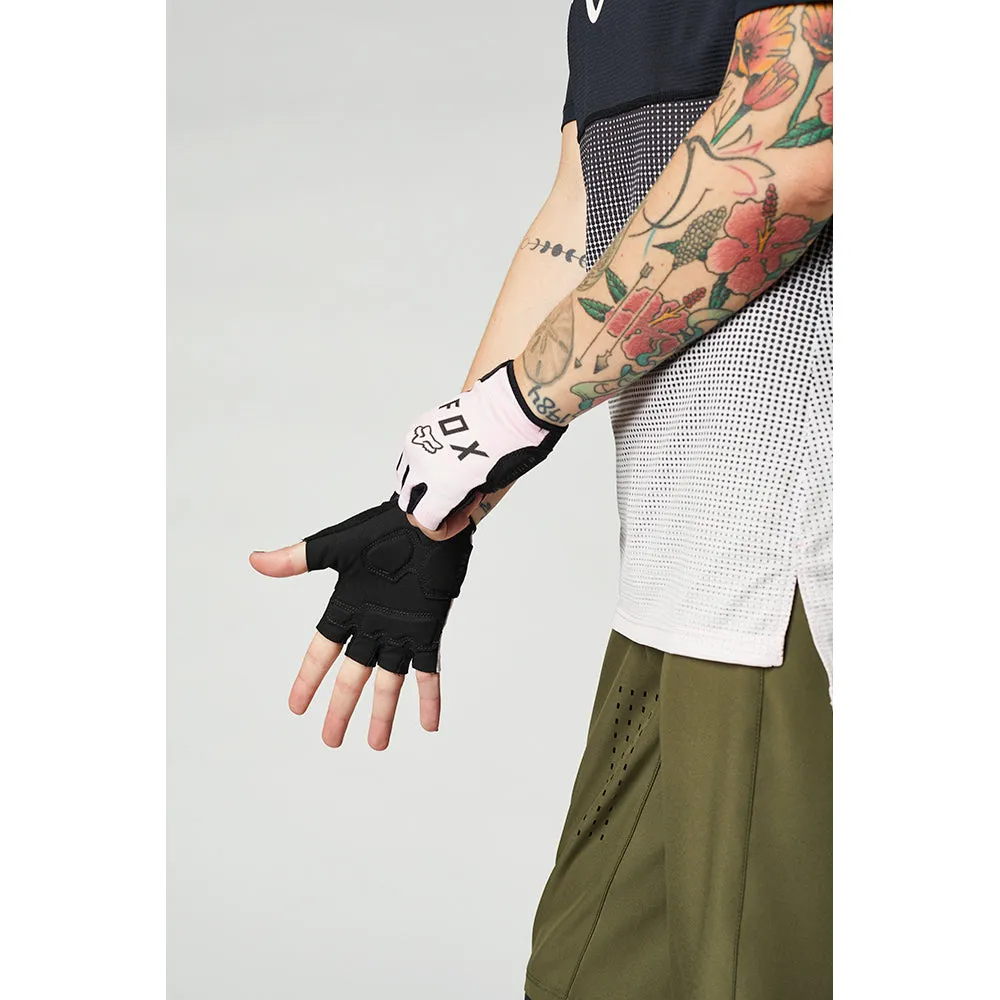 Fox Womens Ranger Gloves Gel Short - Pale Pink