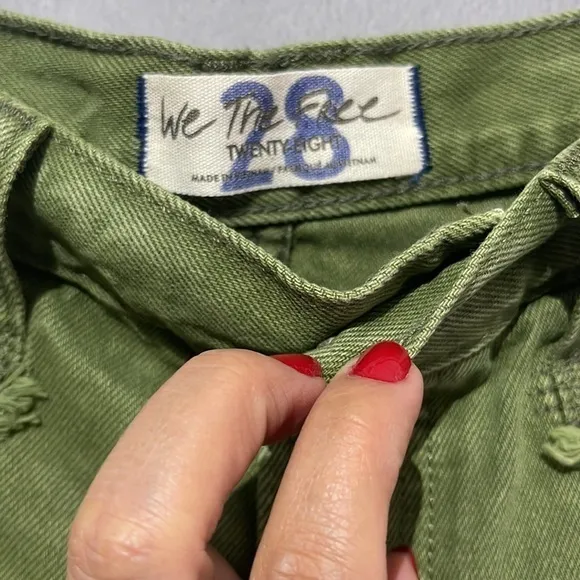 Free‎ People Women's Makai Cutoff Jean Shorts size 28