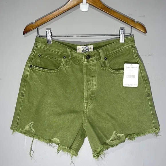Free‎ People Women's Makai Cutoff Jean Shorts size 28