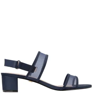 GANICE-NEW NAVY LUSTER SATIN NAVY MESH