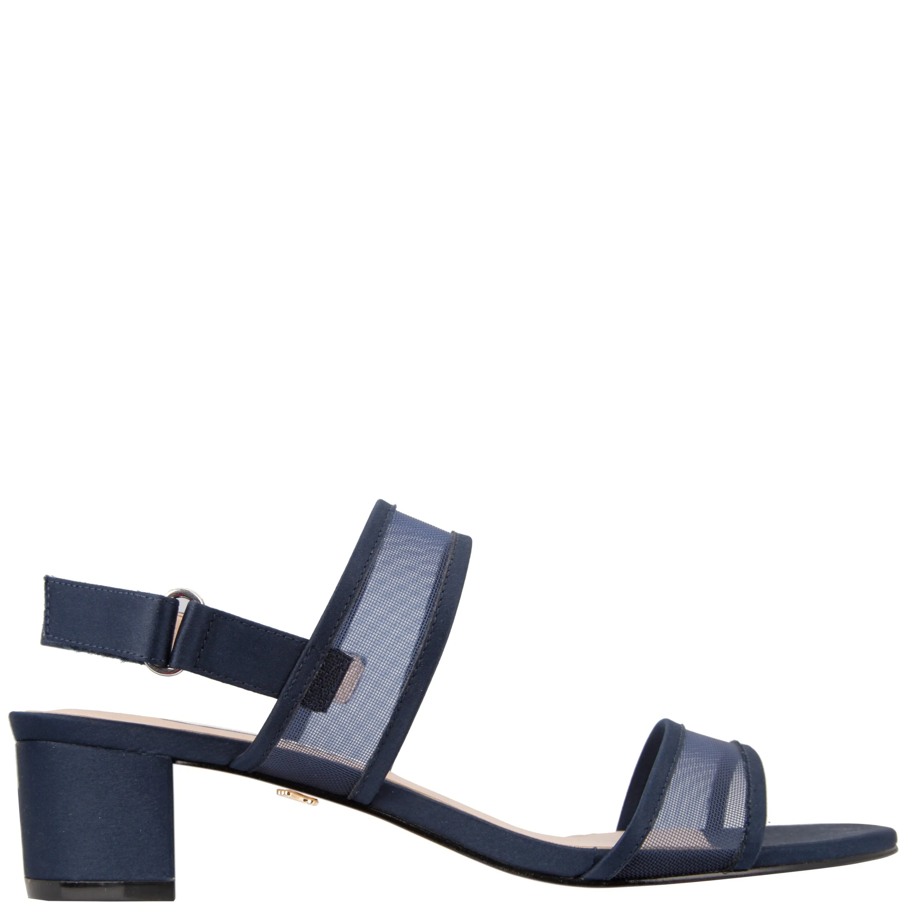 GANICE-NEW NAVY LUSTER SATIN NAVY MESH