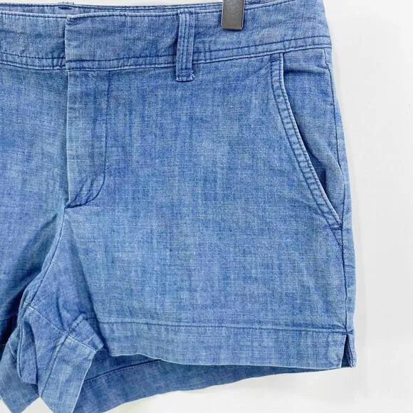 GAP FACTORY Blue Denim Flat Front Shorts