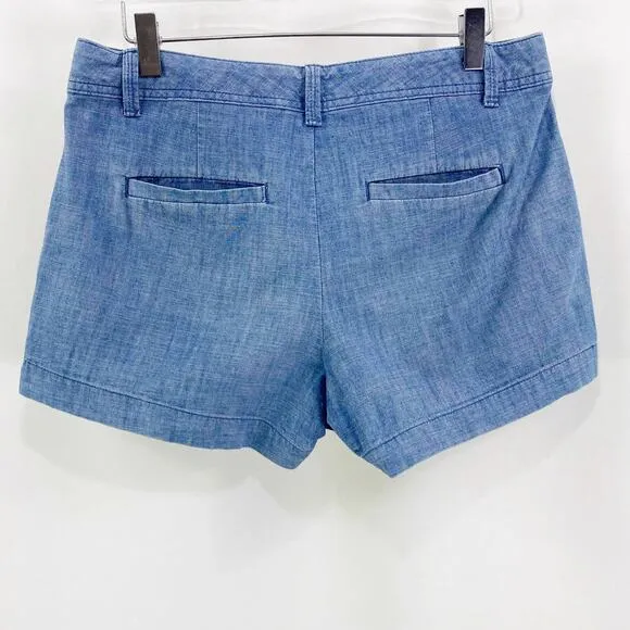 GAP FACTORY Blue Denim Flat Front Shorts
