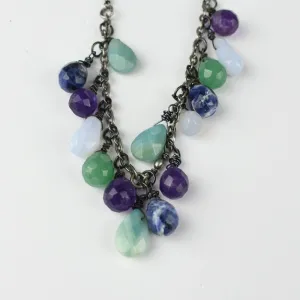 Gemstone Drops Necklace
