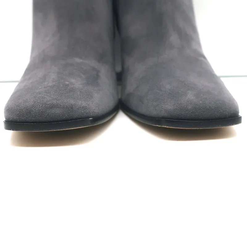 Gianvito Rossi Alistar Ankle Boots Gray Suede Size 39