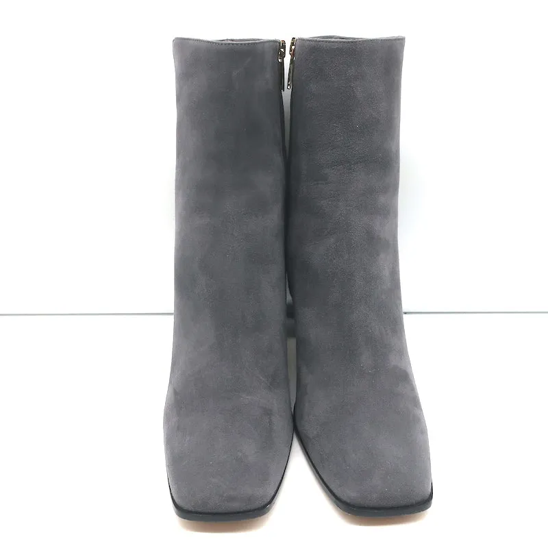 Gianvito Rossi Alistar Ankle Boots Gray Suede Size 39