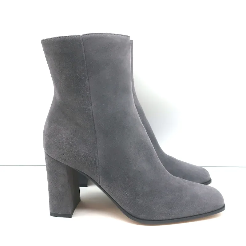 Gianvito Rossi Alistar Ankle Boots Gray Suede Size 39