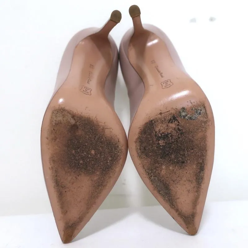 Gianvito Rossi Gianvito 105 Pumps Dusty Pink Leather Size 36.5 Pointed Toe Heels