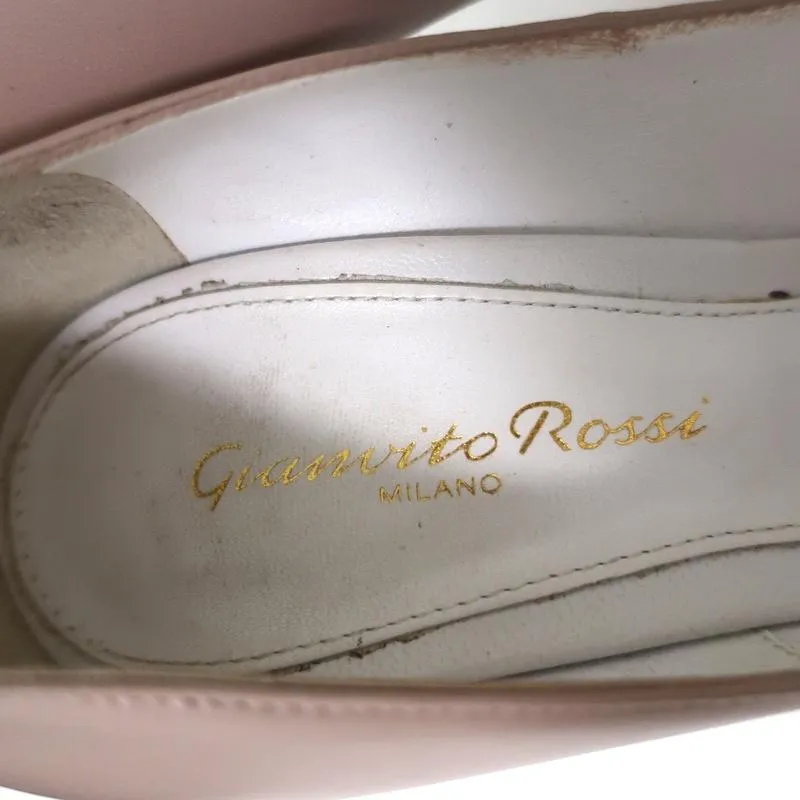 Gianvito Rossi Gianvito 105 Pumps Dusty Pink Leather Size 36.5 Pointed Toe Heels