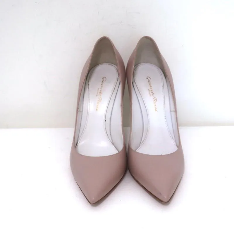 Gianvito Rossi Gianvito 105 Pumps Dusty Pink Leather Size 36.5 Pointed Toe Heels